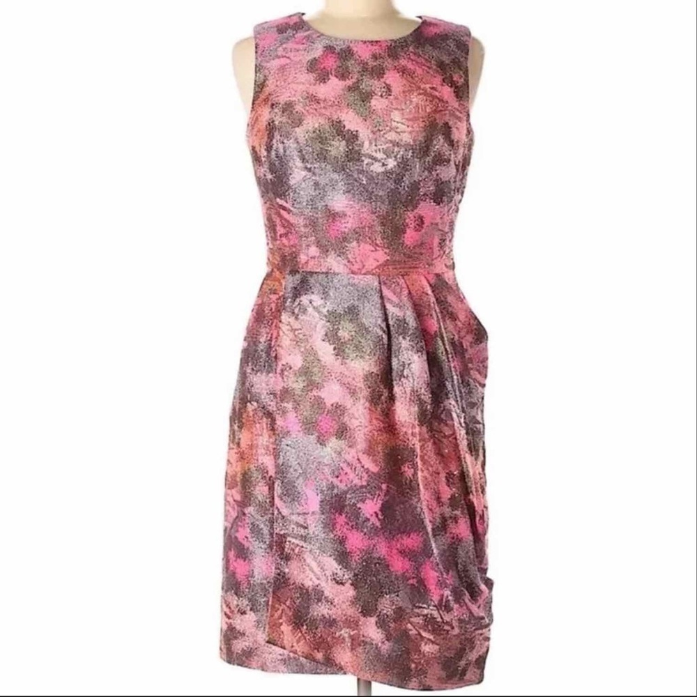 Lela Rose Sunset Tweed sleeveless dress